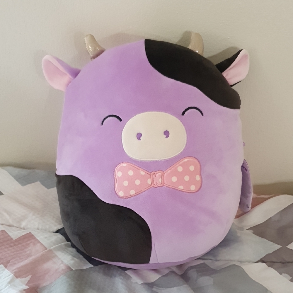 Squishmallows Alexie Cow Plush